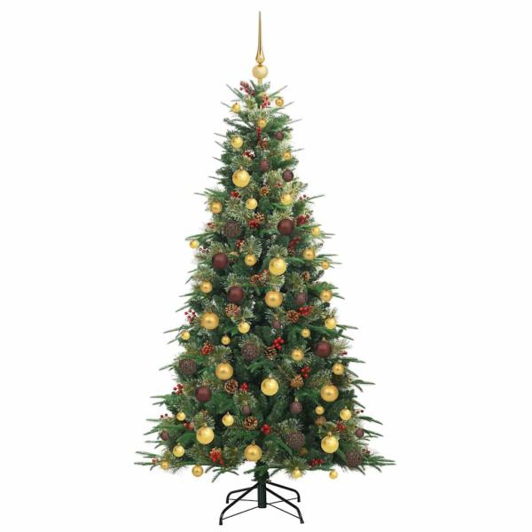 Künstlicher klappbarer Weihnachtsbaum Grün 180 cm PE und PVC