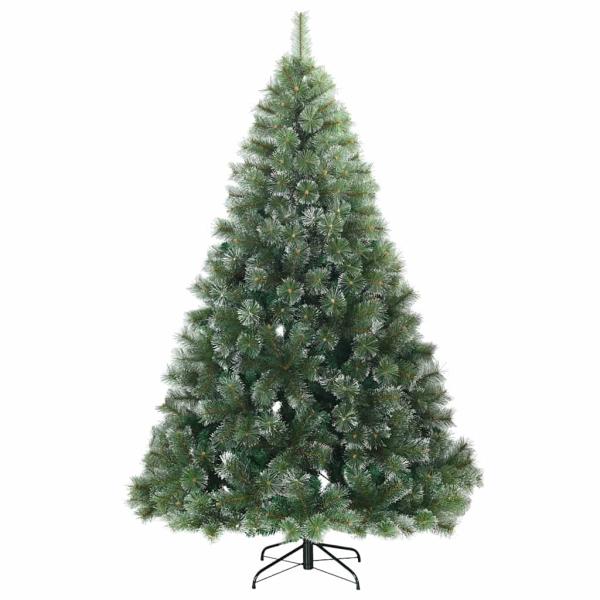 Künstlicher Weihnachtsbaum mit 300 LEDs Grün 180 cm PE und PVC