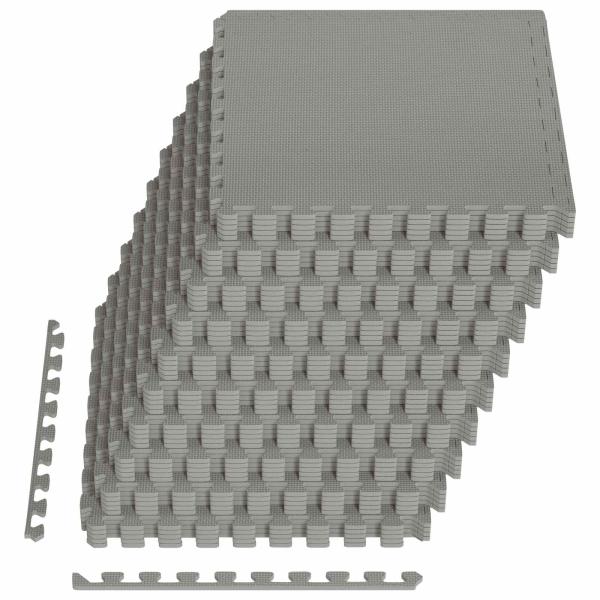 Pool Bodenschutzmatte 50 stk. Grau 18 m² EVA-Schaum