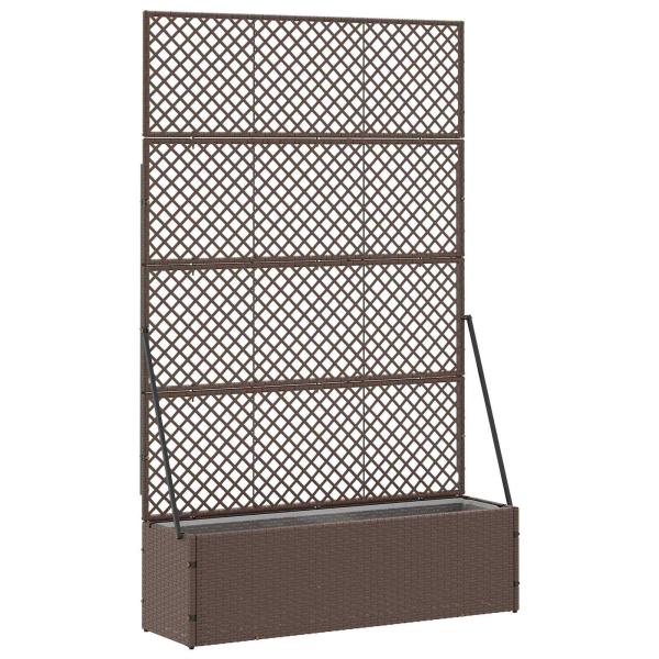 ARDEBO.de - Garten-Spalier-Pflanzer Braun 105 x 30 x 170 cm Metall