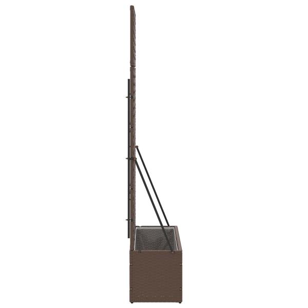 Garten-Spalier-Pflanzer Braun 105 x 30 x 170 cm Metall
