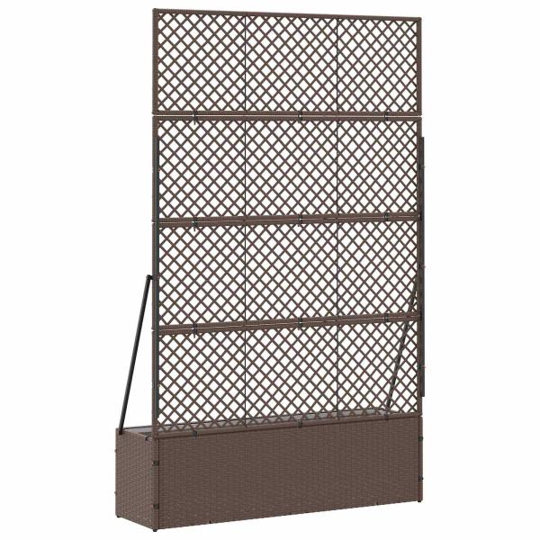 Garten-Spalier-Pflanzer Braun 105 x 30 x 170 cm Metall