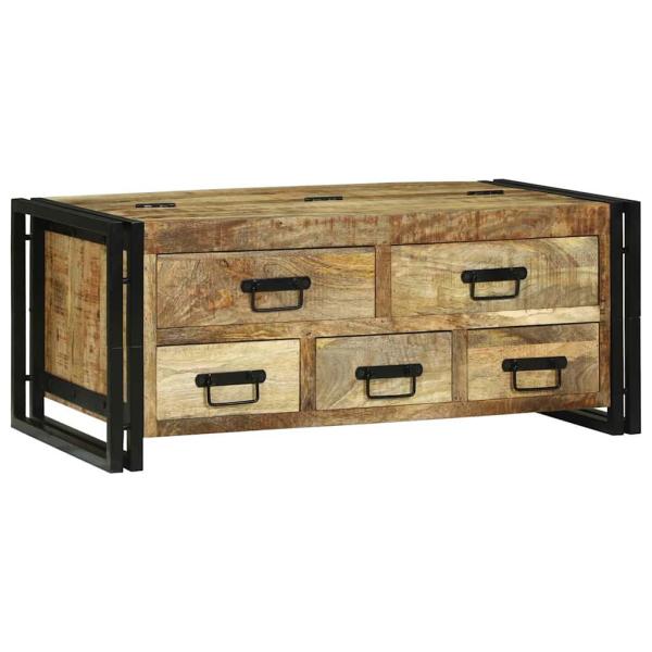 Couchtisch Braun 90 x 50 x 38 cm Massivholz Mango