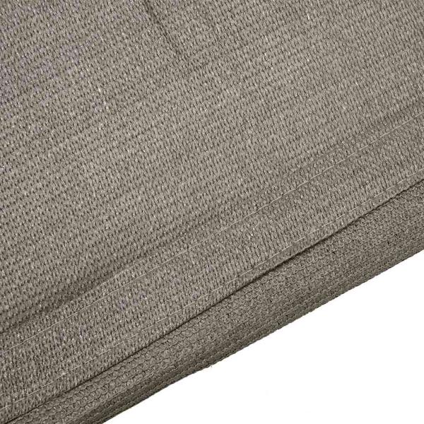 Zeltteppich Hellgrau 400 x 200 cm Polyethylen