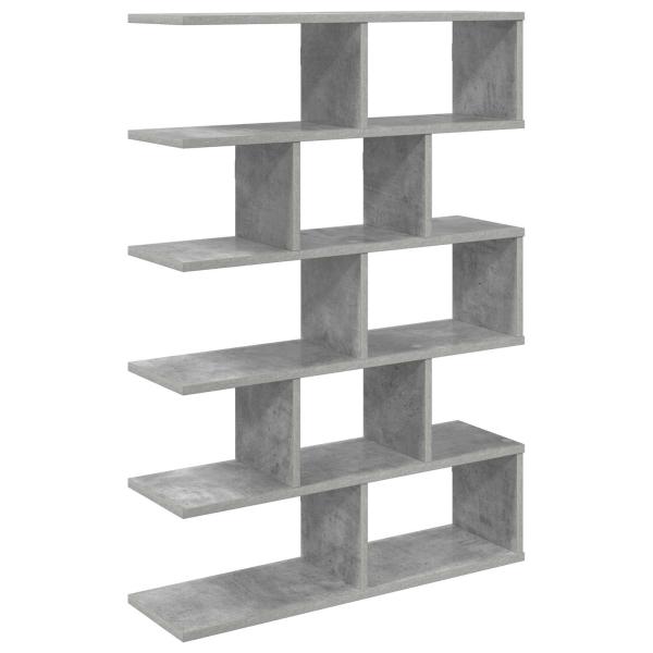Wandregal Betongrau 70 x 20 x 100 cm Holzwerkstoff