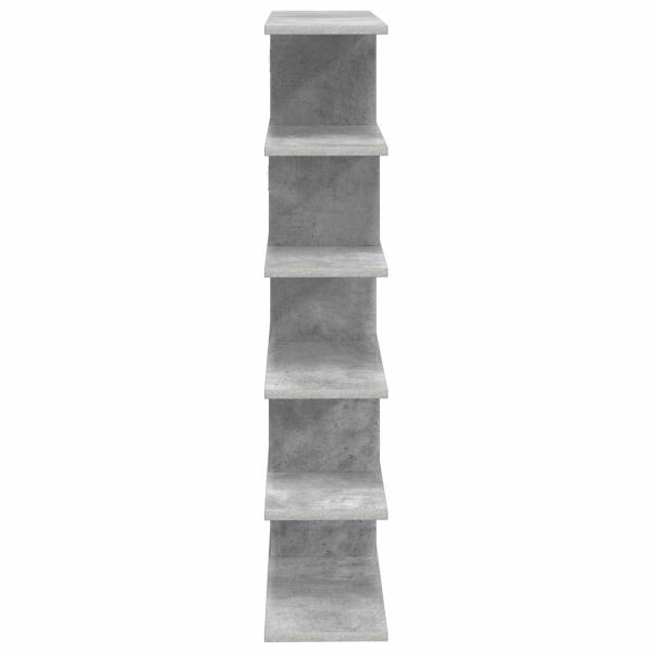Wandregal Betongrau 70 x 20 x 100 cm Holzwerkstoff