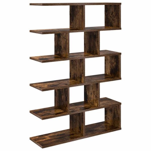 Wandregal Raucheiche 70 x 20 x 100 cm Holzwerkstoff