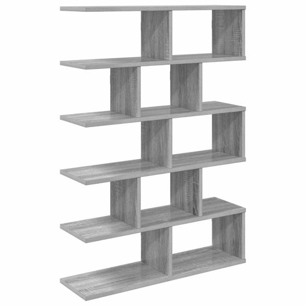 Wandregal Sonoma-Grau 70 x 20 x 100 cm Holzwerkstoff