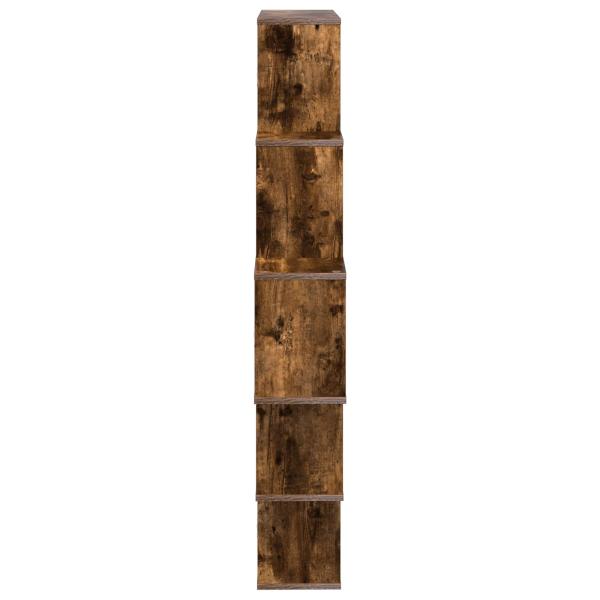 Wandregal Raucheiche 120 x 20 x 136 cm Holzwerkstoff