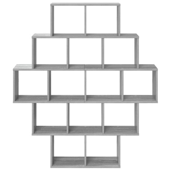 Wandregal Sonoma-Grau 120 x 20 x 136 cm Holzwerkstoff