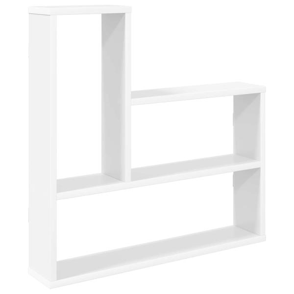 Wandregal Weiß 60 x 11 x 60 cm Holzwerkstoff