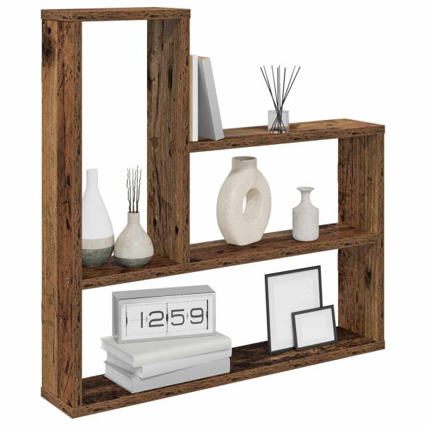Wandregal Altholz 60 x 11 x 60 cm Holzwerkstoff