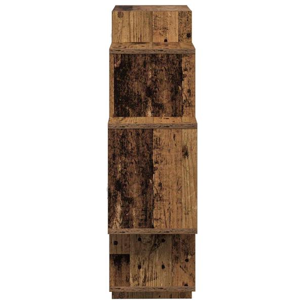 Wandregal Altholz 90 x 25 x 90 cm Holzwerkstoff