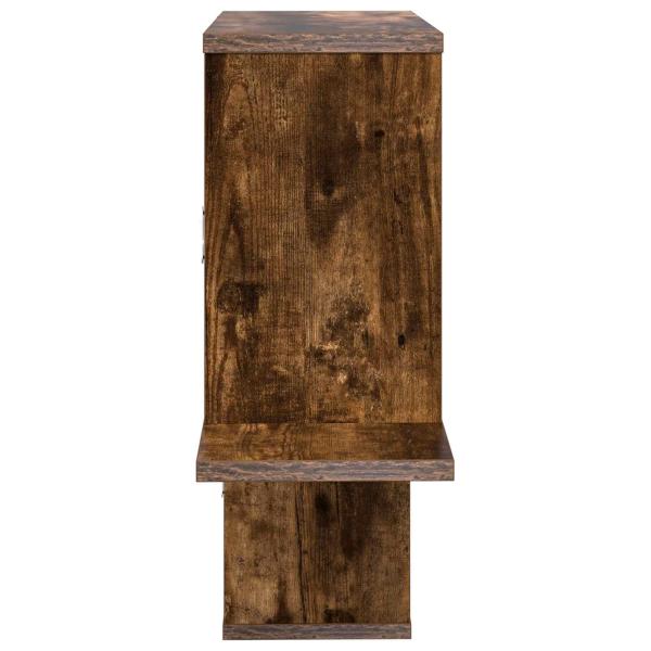 Wandregal Raucheiche 122 x 18 x 60 cm Holzwerkstoff