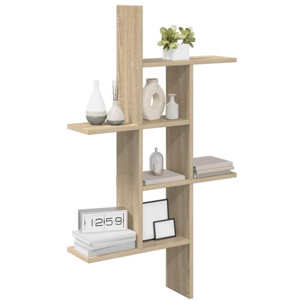 Wandregal Sonoma-Eiche 61 x 15 x 102 cm Holzwerkstoff