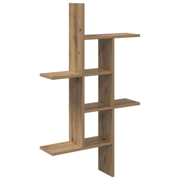 Wandregal Artisan-Eiche 61 x 15 x 102 cm Holzwerkstoff