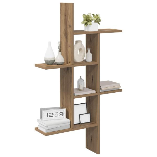 Wandregal Artisan-Eiche 61 x 15 x 102 cm Holzwerkstoff