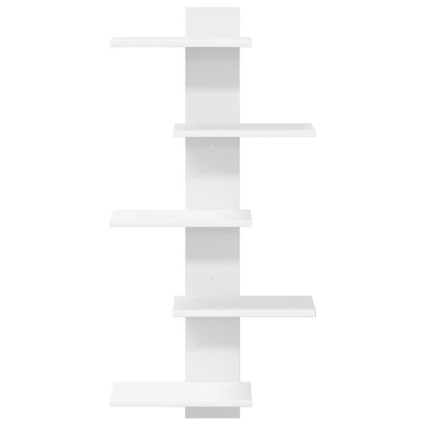 Wandregal Weiß 48,5 x 15 x 101 cm Holzwerkstoff