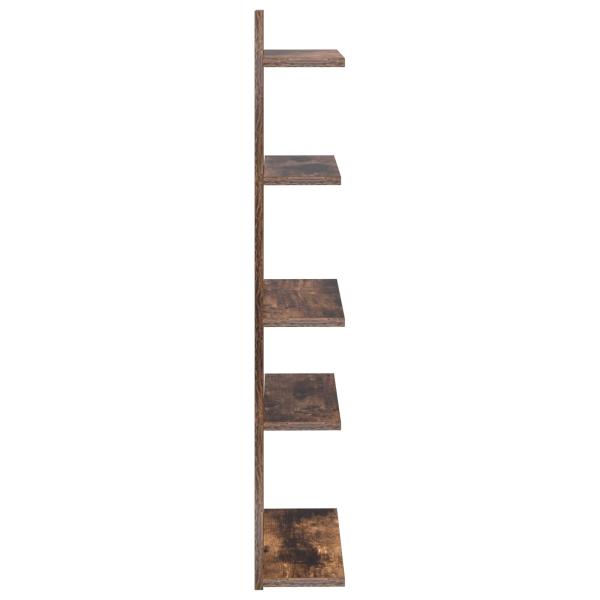 Wandregal Raucheiche 48,5 x 15 x 101 cm Holzwerkstoff