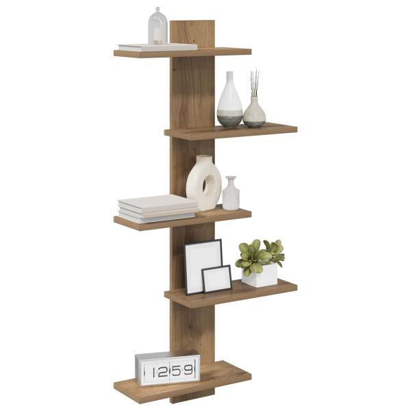 Wandregal Artisan-Eiche 48,5 x 15 x 101 cm Holzwerkstoff