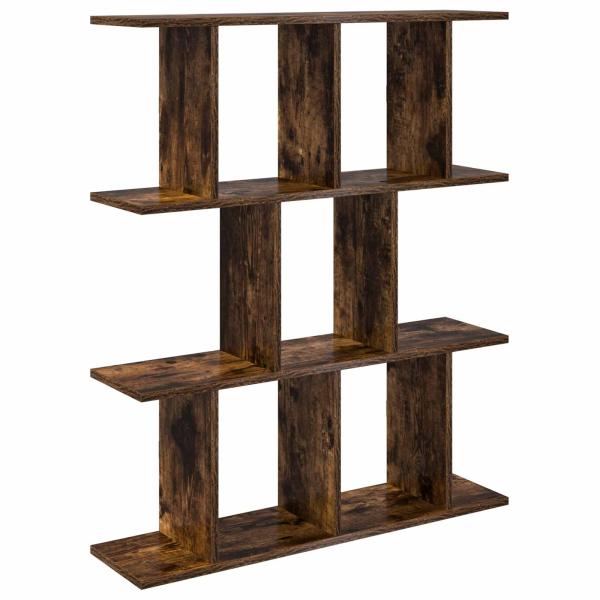 Wandregal Raucheiche 80 x 20 x 96 cm Holzwerkstoff