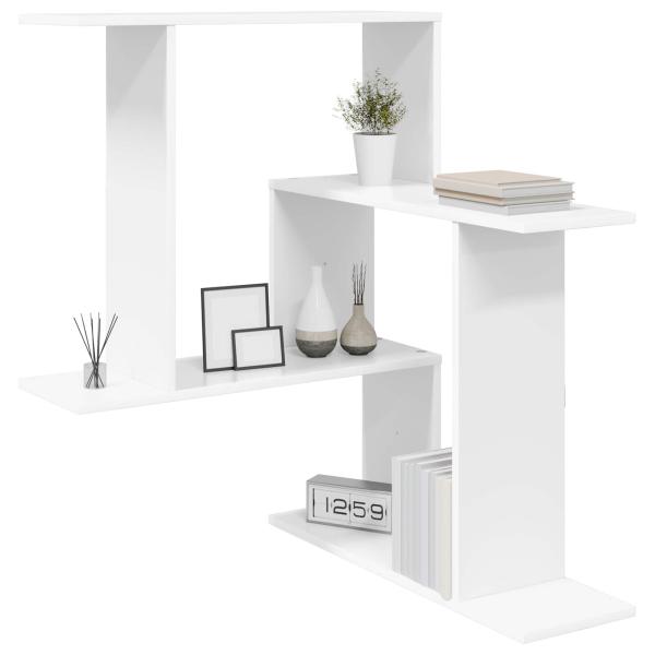 Wandregal Wei? 67 x 67 x 87 cm Holzwerkstoff