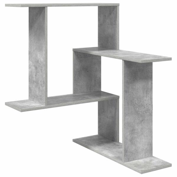 Wandregal Betongrau 67 x 67 x 87 cm Holzwerkstoff