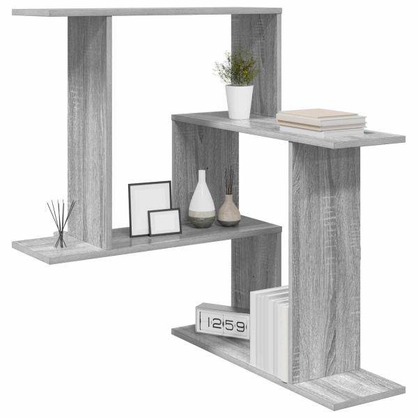 Wandregal Sonoma-Grau 67 x 67 x 87 cm Holzwerkstoff