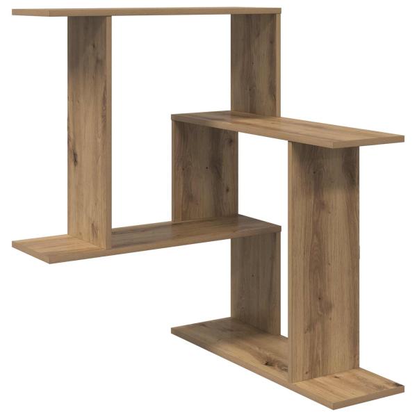 Wandregal Artisan-Eiche 67 x 67 x 87 cm Holzwerkstoff