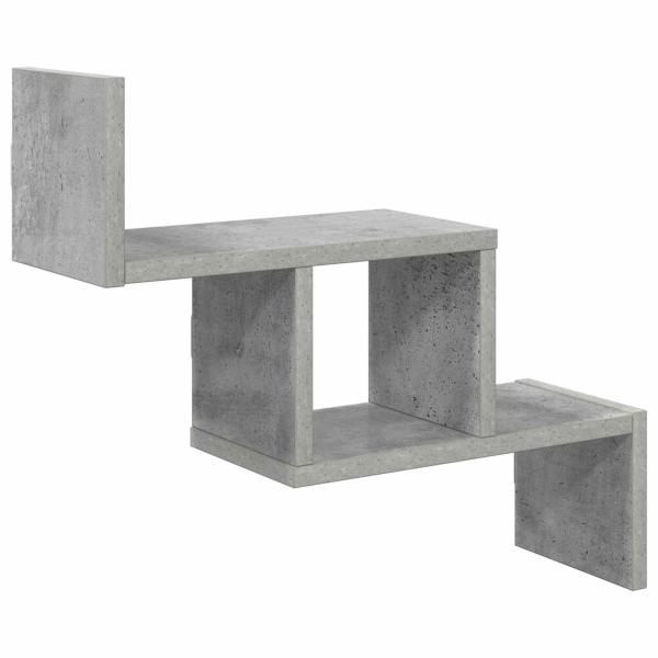 Wandregal Betongrau 48 x 15 x 42 cm Holzwerkstoff