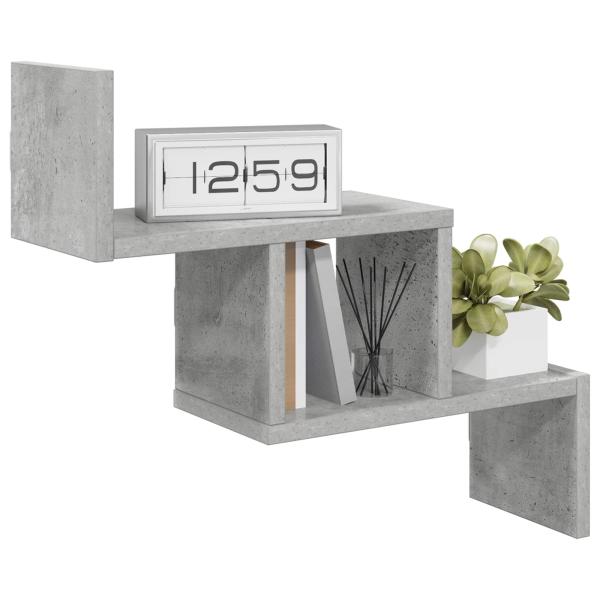 Wandregal Betongrau 48 x 15 x 42 cm Holzwerkstoff