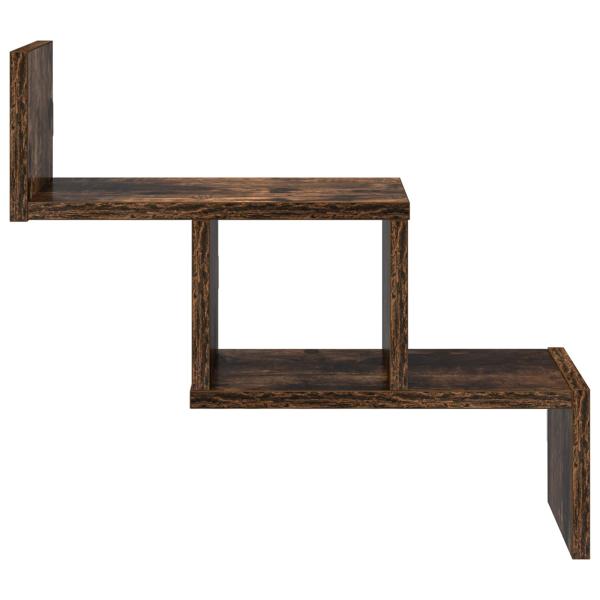 Wandregal Raucheiche 48 x 15 x 42 cm Holzwerkstoff