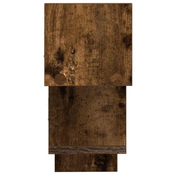 Wandregal Raucheiche 48 x 15 x 42 cm Holzwerkstoff
