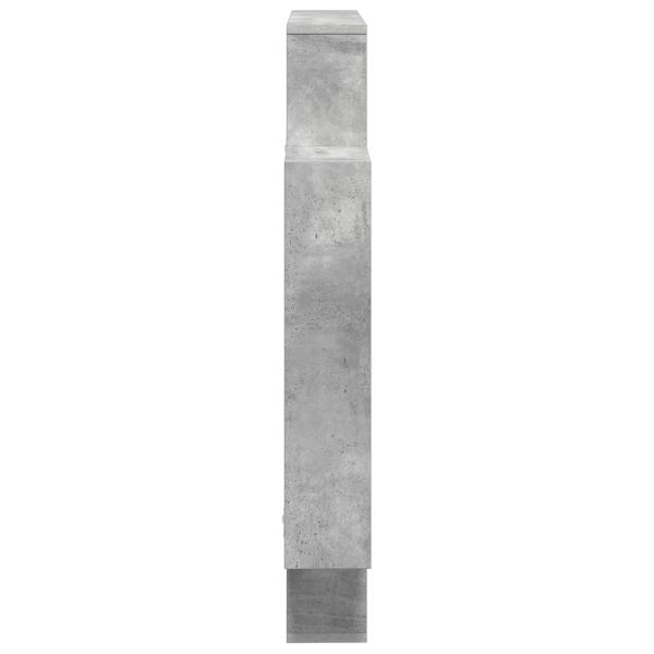 Wandregal Betongrau 100 x 13 x 100 cm Holzwerkstoff
