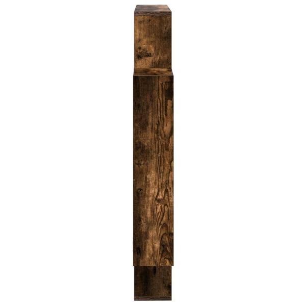 Wandregal Raucheiche 100 x 13 x 100 cm Holzwerkstoff