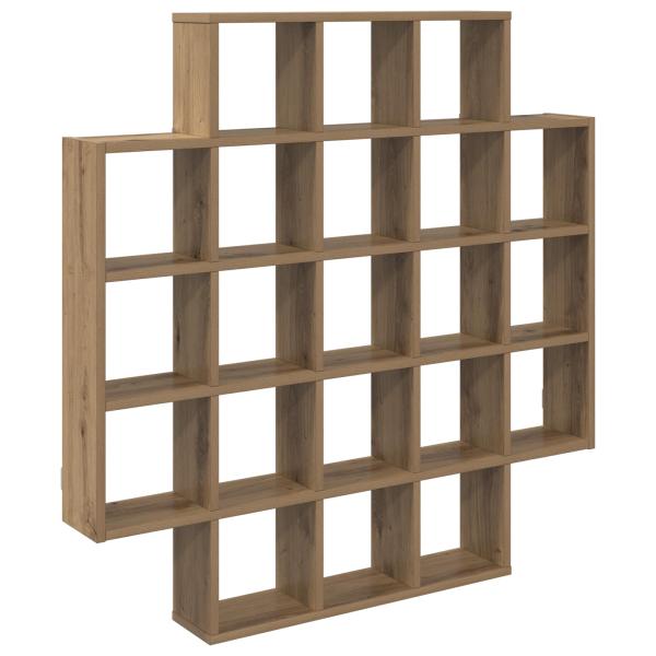 Wandregal Artisan-Eiche 100 x 13 x 100 cm Holzwerkstoff