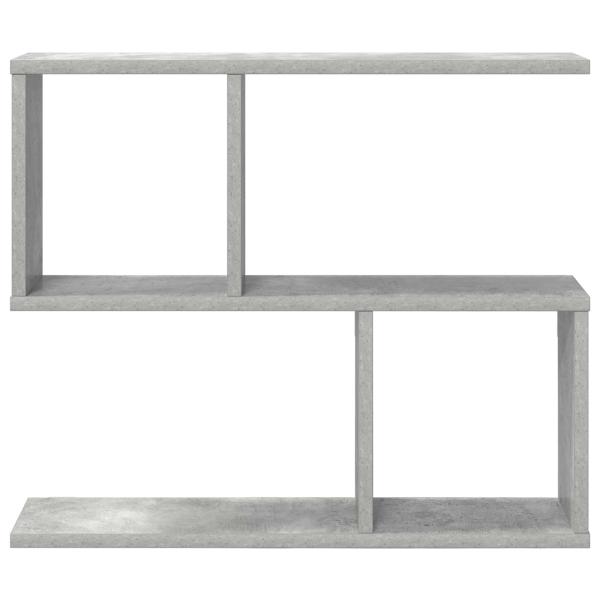 Wandregal Betongrau 60 x 12 x 50,5 cm Holzwerkstoff