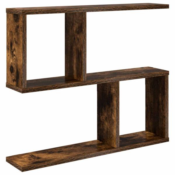 Wandregal Raucheiche 60 x 12 x 50,5 cm Holzwerkstoff