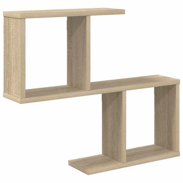 Wandregal Sonoma-Eiche 60 x 12 x 50,5 cm Holzwerkstoff