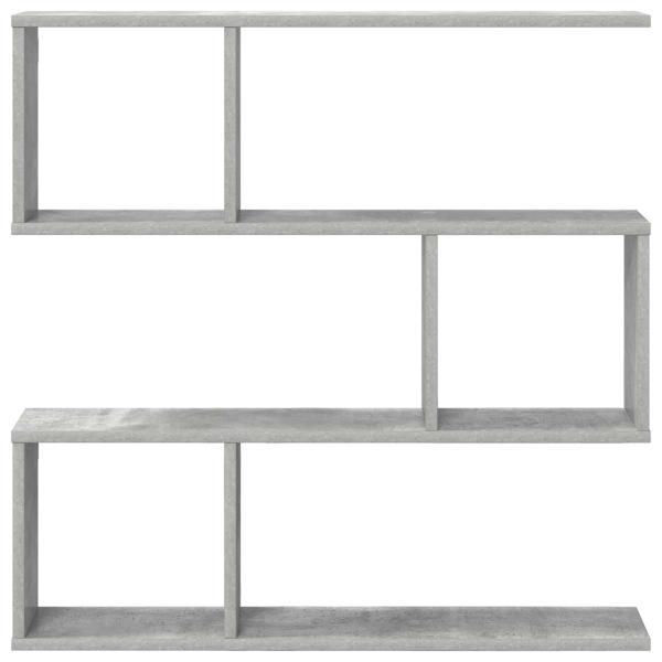 Wandregal Betongrau 80 x 12 x 79,5 cm Holzwerkstoff