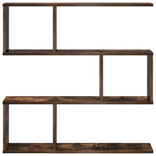 Wandregal Raucheiche 80 x 12 x 79,5 cm Holzwerkstoff