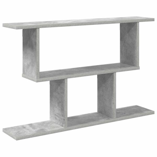 Wandregal Betongrau 80 x 15 x 50,5 cm Holzwerkstoff