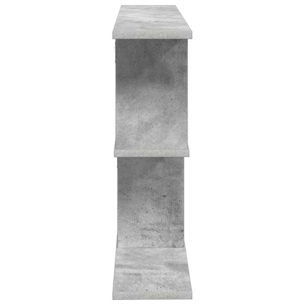 Wandregal Betongrau 80 x 15 x 50,5 cm Holzwerkstoff
