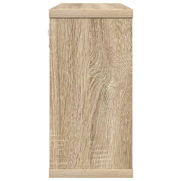Schweberegale Sonoma-Eiche 80 x 15 x 30 cm Holzwerkstoff