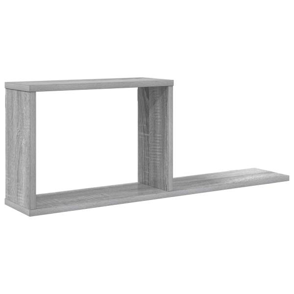 Schweberegale Sonoma-Grau 80 x 15 x 30 cm Holzwerkstoff