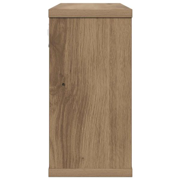 Schweberegale 2 Stk. Artisan-Eiche 80 x 15 x 30 cm