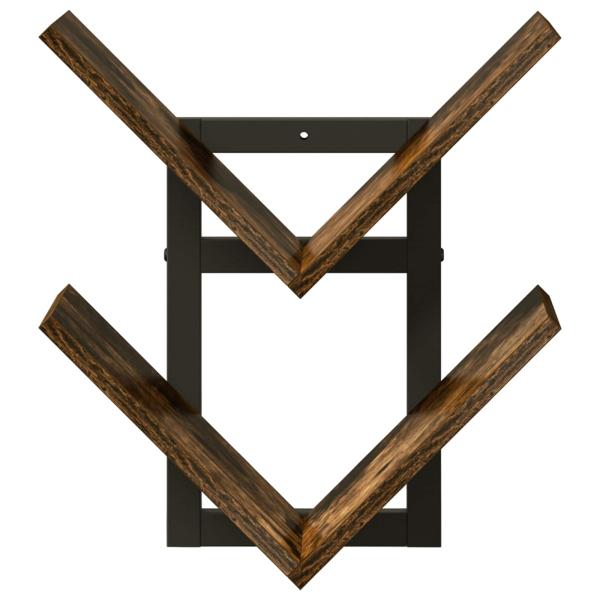 Wandregal 2 stk. Raucheiche 43 x 15 x 47 cm
