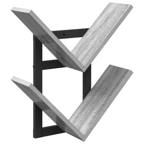 Wandregal Sonoma-Grau 43 x 15 x 47 cm Holzwerkstoff