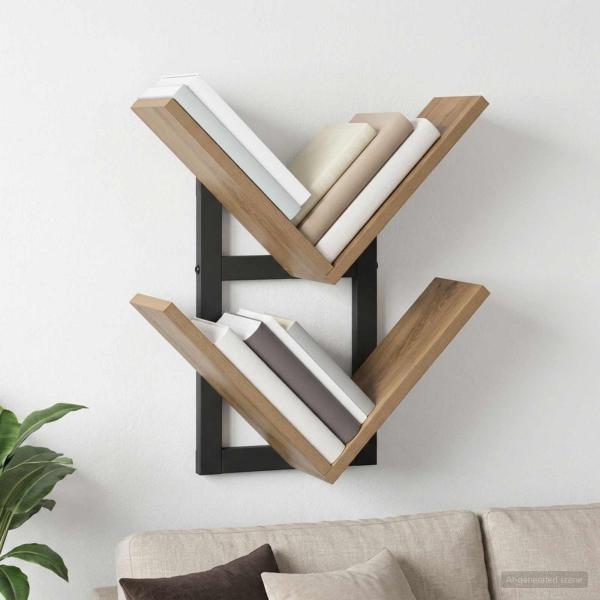 ARDEBO.de - Wandregal Artisan-Eiche 43 x 15 x 47 cm Holzwerkstoff