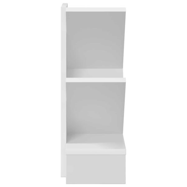 Baumbücherregal 3-stöckig 30 x 18 x 48 cm Holzwerkstoff Weiß